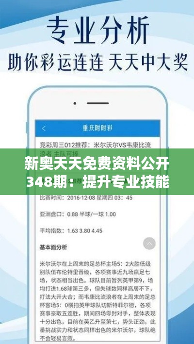 新奥天天免费资料公开348期:提升专业技能的新动力