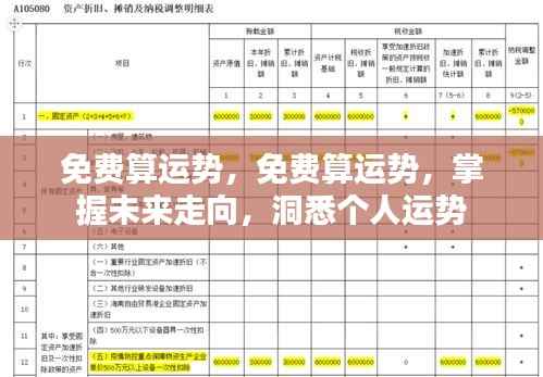免费算运势,洞悉未来走向,掌握个人运势发展!