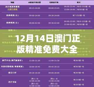 12月14日澳门正版精准免费大全:澳门购物攻略的全面解析