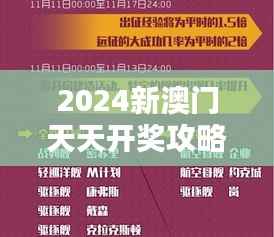 2024新澳门天天开奖攻略:洞悉开奖规律,提升中奖几率宝典
