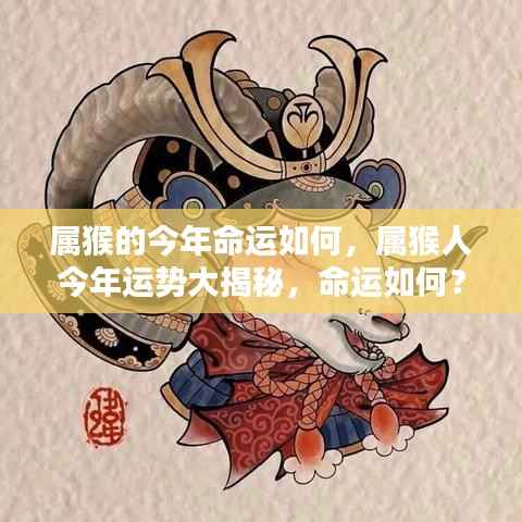 属猴人今年运势揭秘,命运走向大解析