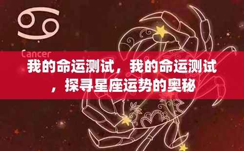 我的命运测试,探寻星座运势的奥秘之旅