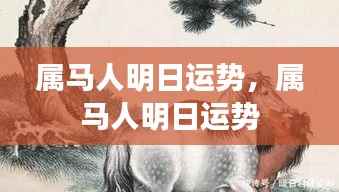 属马人明日运势详解