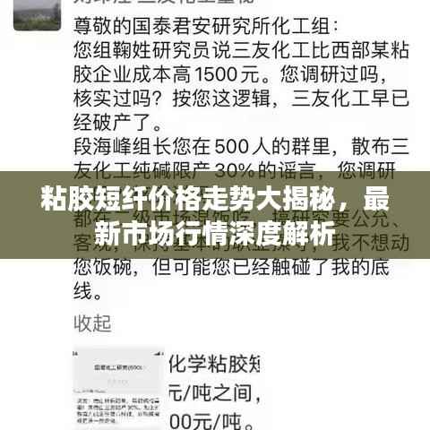 粘胶短纤价格走势大揭秘,最新市场行情深度解析
