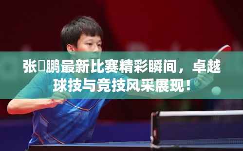 张堃鹏最新比赛精彩瞬间,卓越球技与竞技风采展现!