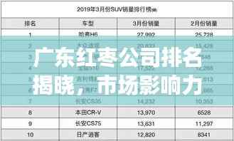 广东红枣公司排名揭晓,市场影响力大的品牌一览