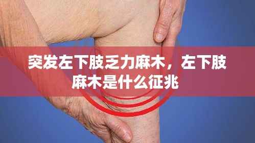 突发左下肢乏力麻木,左下肢麻木是什么征兆