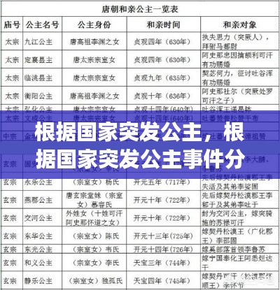 根据国家突发公主,根据国家突发公主事件分类