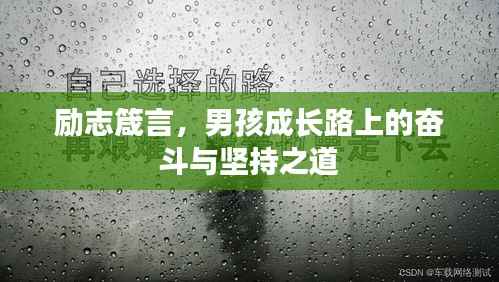 励志箴言,男孩成长路上的奋斗与坚持之道
